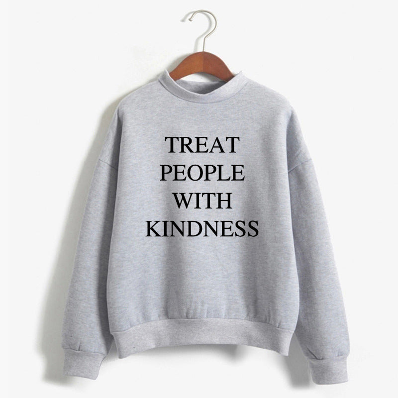 Round Neck Sweater European and American Alphabet Sweater
