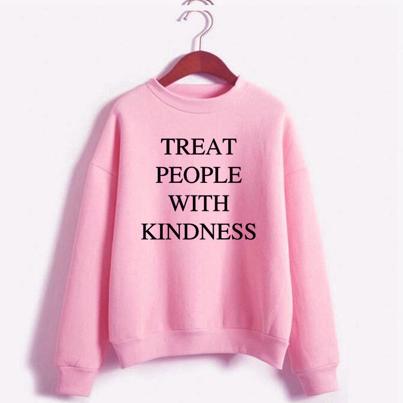 Round Neck Sweater European and American Alphabet Sweater