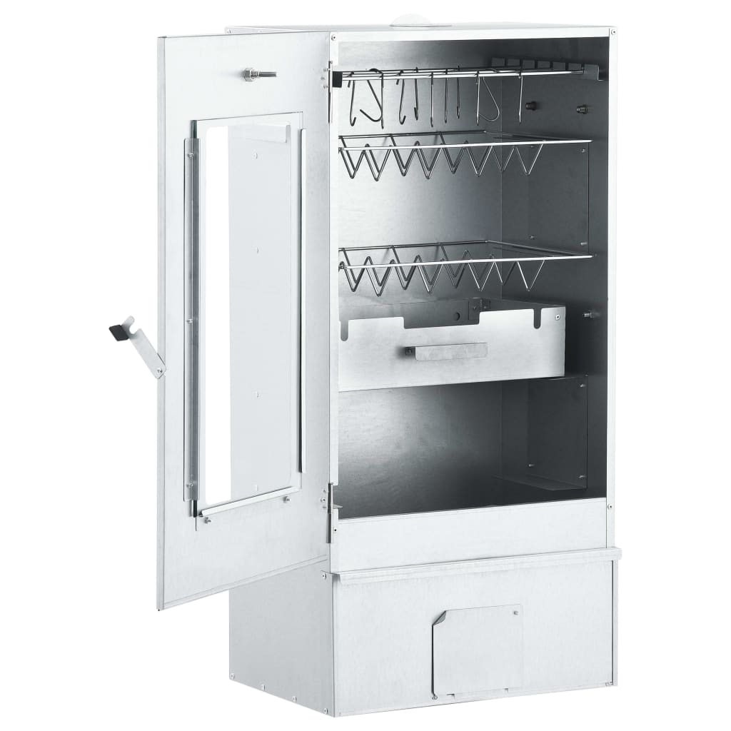 NNEVL BBQ Oven Smoker with 1kg Wood Chips 44.5x29x83 cm