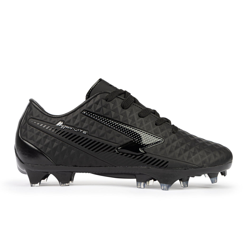 Rizz Senior Football Boots - Black/Black Wide Fit