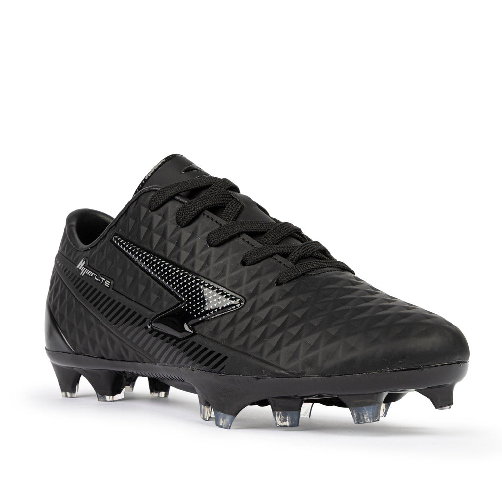 Rizz Senior Football Boots - Black/Black Wide Fit