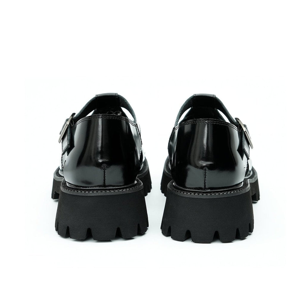 Glossy Calfskin Modern Roman Sandals for Men
