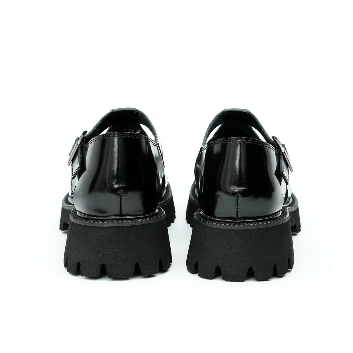 Glossy Calfskin Modern Roman Sandals for Men