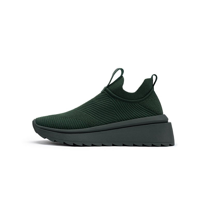 Slip-On Knit Wedge Sneakers – Lightweight Walking Shoes